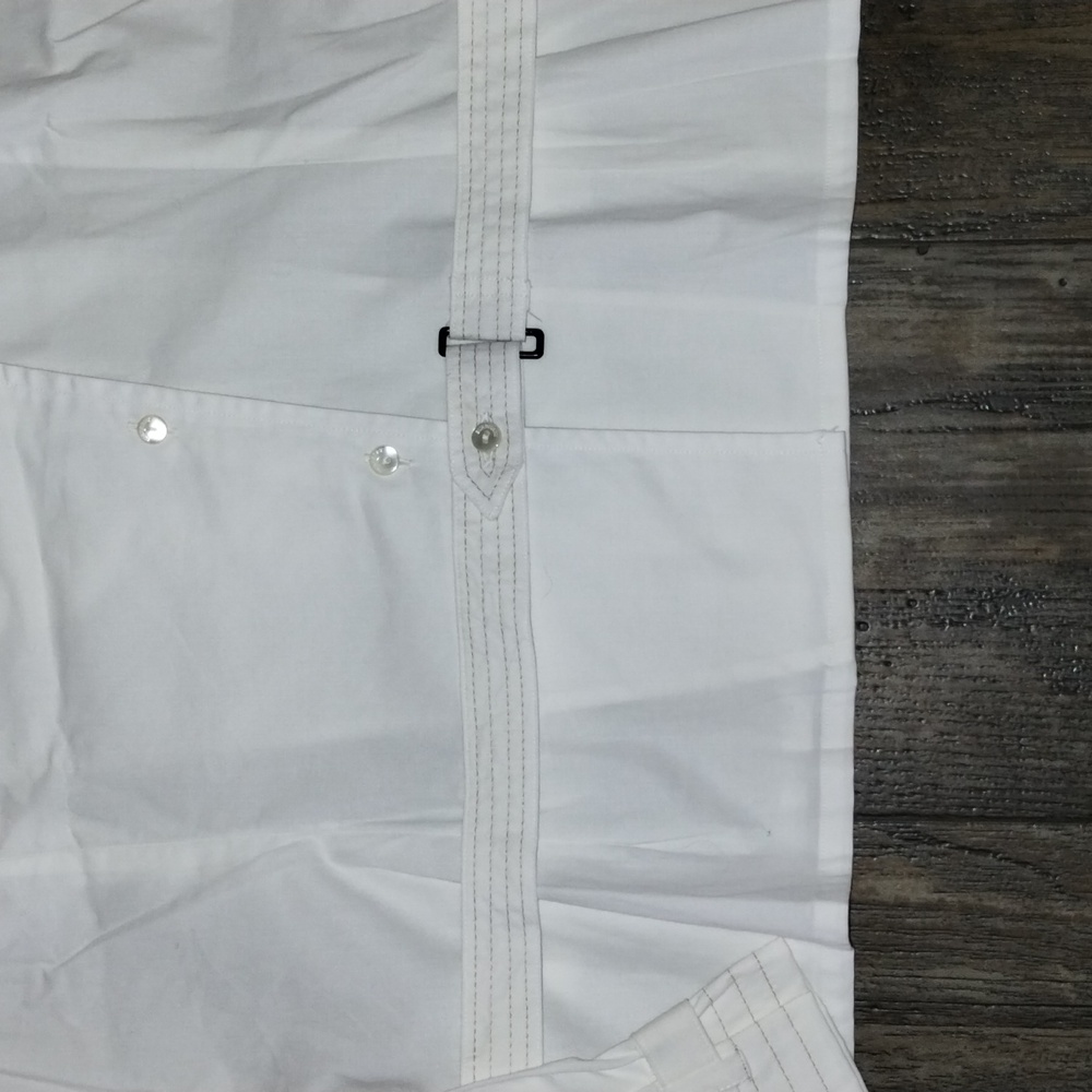Burberry Asymmetrical Ivory Button-Up Shirt - Picture 6 of 11